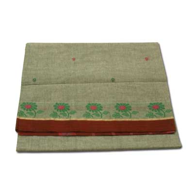 "Village Cotton saree with Thread petu Buta -SLSM-64 - Click here to View more details about this Product